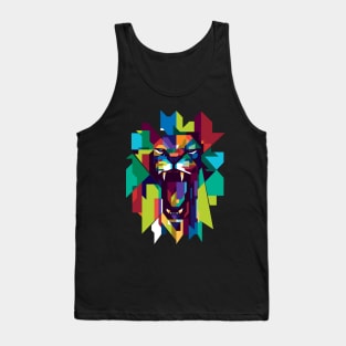 colorful lion Tank Top